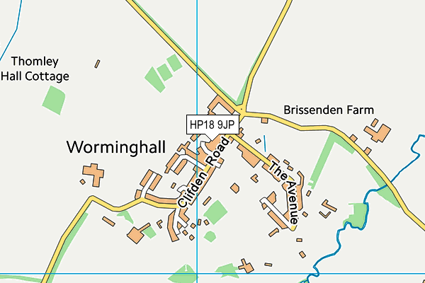 HP18 9JP map - OS VectorMap District (Ordnance Survey) HP18 9JP map - OS VectorMap District (Ordnance Survey)