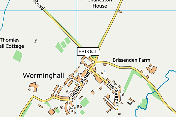 HP18 9JT map - OS VectorMap District (Ordnance Survey) HP18 9JT map - OS VectorMap District (Ordnance Survey)