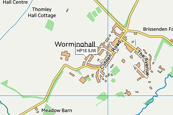 HP18 9JW map - OS VectorMap District (Ordnance Survey) HP18 9JW map - OS VectorMap District (Ordnance Survey)