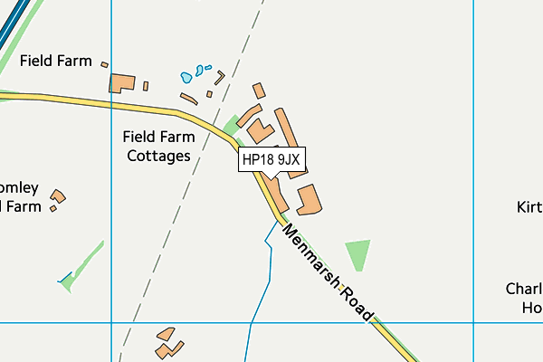 HP18 9JX map - OS VectorMap District (Ordnance Survey) HP18 9JX map - OS VectorMap District (Ordnance Survey)