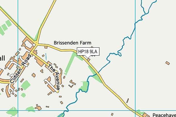 HP18 9LA map - OS VectorMap District (Ordnance Survey) HP18 9LA map - OS VectorMap District (Ordnance Survey)