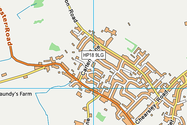 HP18 9LG map - OS VectorMap District (Ordnance Survey) HP18 9LG map - OS VectorMap District (Ordnance Survey)