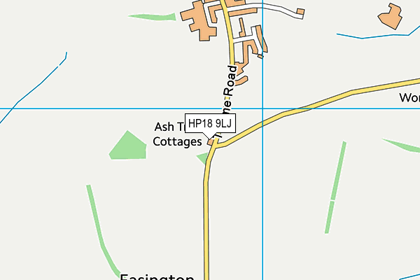 HP18 9LJ map - OS VectorMap District (Ordnance Survey) HP18 9LJ map - OS VectorMap District (Ordnance Survey)