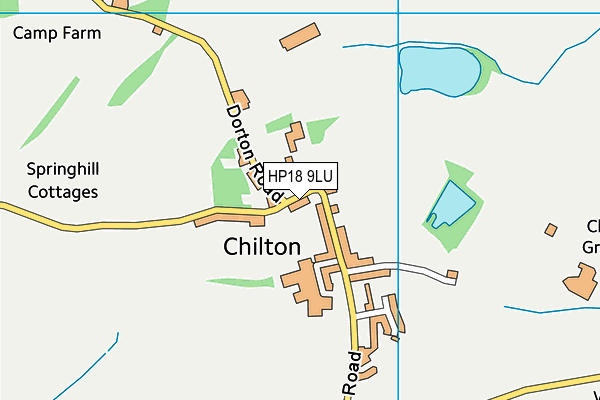 HP18 9LU map - OS VectorMap District (Ordnance Survey) HP18 9LU map - OS VectorMap District (Ordnance Survey)