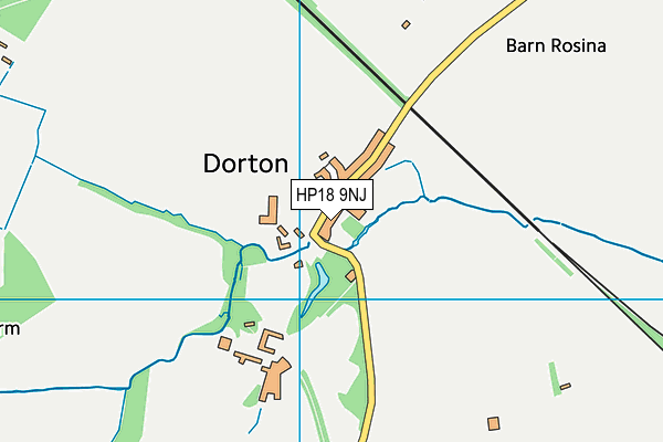 HP18 9NJ map - OS VectorMap District (Ordnance Survey) HP18 9NJ map - OS VectorMap District (Ordnance Survey)