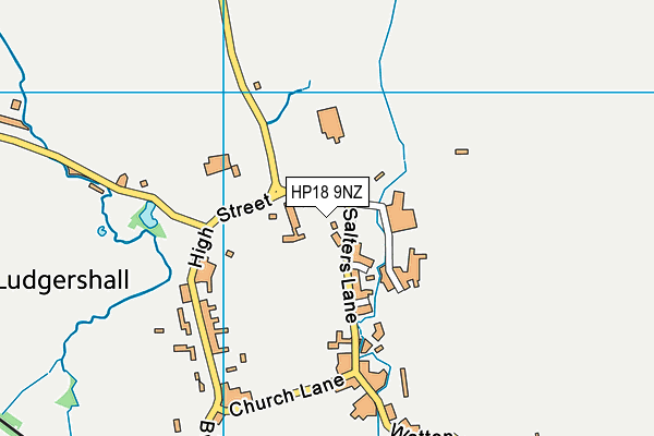 HP18 9NZ map - OS VectorMap District (Ordnance Survey) HP18 9NZ map - OS VectorMap District (Ordnance Survey)