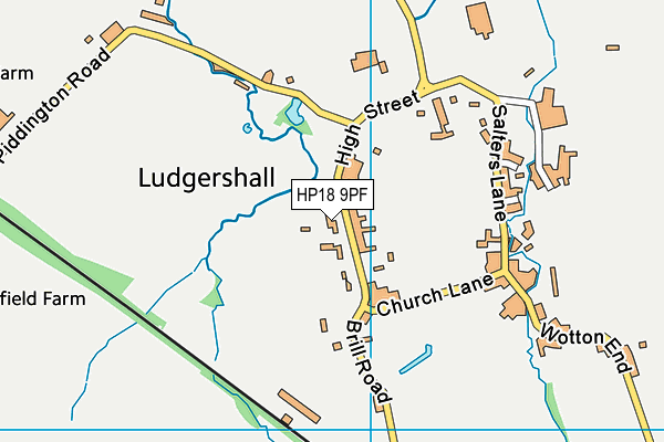 HP18 9PF map - OS VectorMap District (Ordnance Survey) HP18 9PF map - OS VectorMap District (Ordnance Survey)
