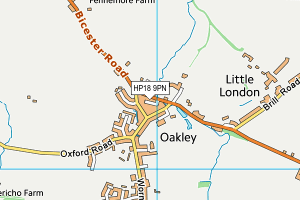 HP18 9PN map - OS VectorMap District (Ordnance Survey) HP18 9PN map - OS VectorMap District (Ordnance Survey)