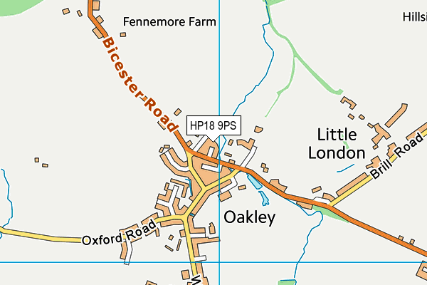 HP18 9PS map - OS VectorMap District (Ordnance Survey) HP18 9PS map - OS VectorMap District (Ordnance Survey)