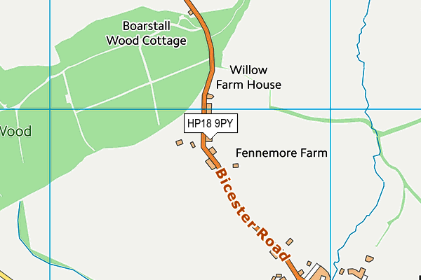 HP18 9PY map - OS VectorMap District (Ordnance Survey) HP18 9PY map - OS VectorMap District (Ordnance Survey)