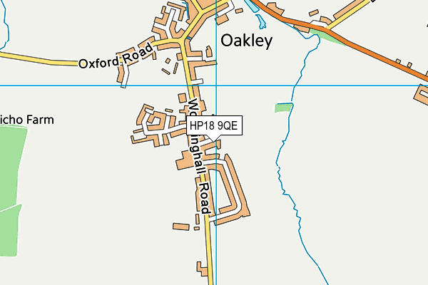 HP18 9QE map - OS VectorMap District (Ordnance Survey) HP18 9QE map - OS VectorMap District (Ordnance Survey)