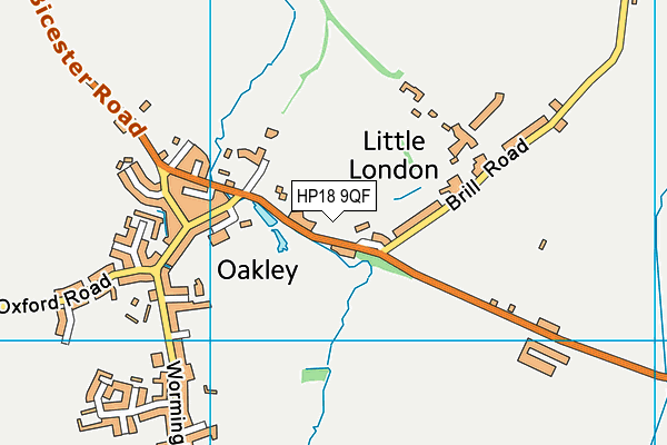 HP18 9QF map - OS VectorMap District (Ordnance Survey) HP18 9QF map - OS VectorMap District (Ordnance Survey)