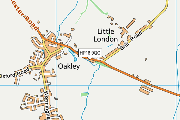HP18 9QG map - OS VectorMap District (Ordnance Survey) HP18 9QG map - OS VectorMap District (Ordnance Survey)
