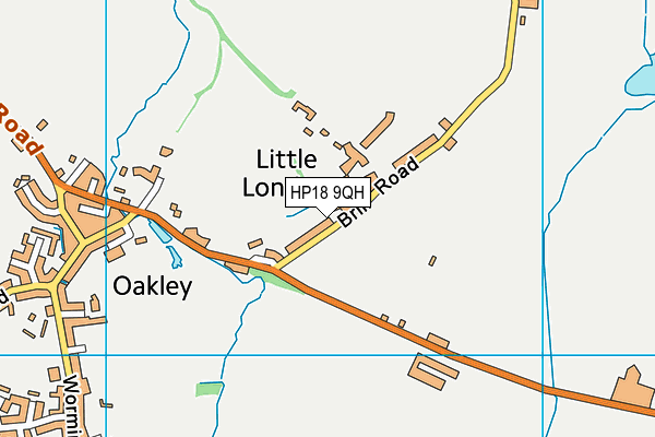 HP18 9QH map - OS VectorMap District (Ordnance Survey)