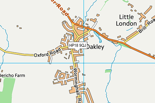 HP18 9QJ map - OS VectorMap District (Ordnance Survey) HP18 9QJ map - OS VectorMap District (Ordnance Survey)