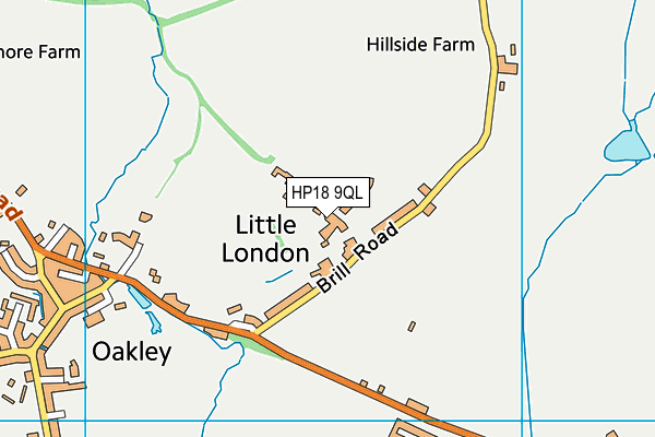 HP18 9QL map - OS VectorMap District (Ordnance Survey) HP18 9QL map - OS VectorMap District (Ordnance Survey)
