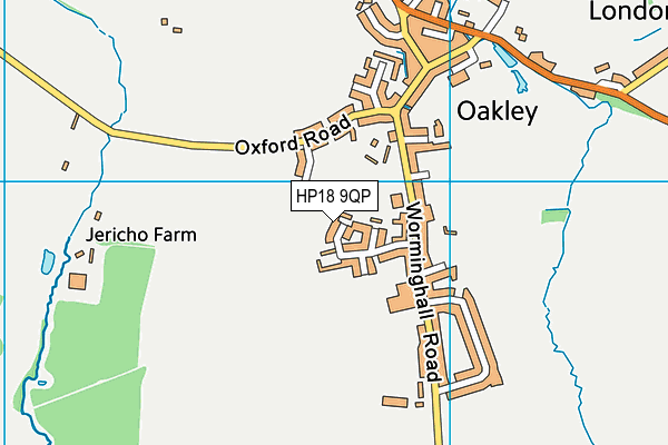 HP18 9QP map - OS VectorMap District (Ordnance Survey)