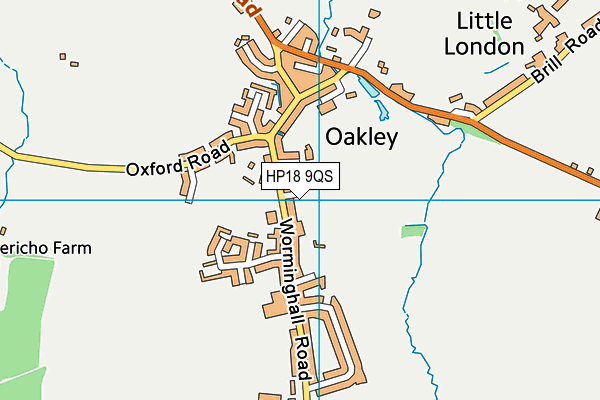 HP18 9QS map - OS VectorMap District (Ordnance Survey) HP18 9QS map - OS VectorMap District (Ordnance Survey)