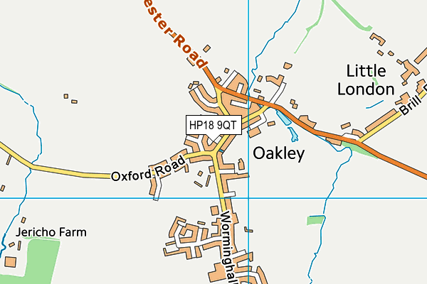 HP18 9QT map - OS VectorMap District (Ordnance Survey) HP18 9QT map - OS VectorMap District (Ordnance Survey)