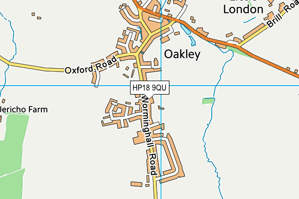 HP18 9QU map - OS VectorMap District (Ordnance Survey) HP18 9QU map - OS VectorMap District (Ordnance Survey)