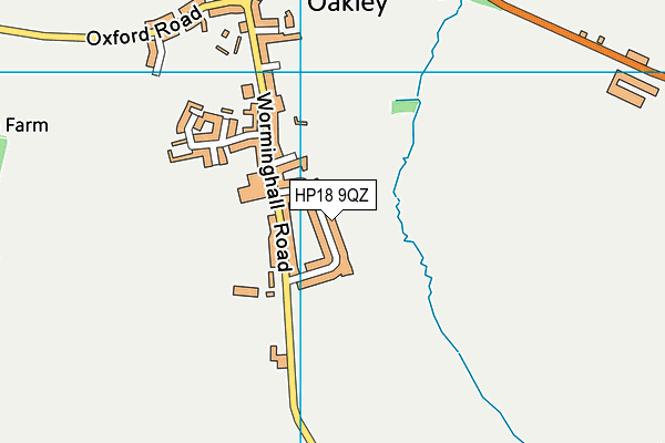 HP18 9QZ map - OS VectorMap District (Ordnance Survey) HP18 9QZ map - OS VectorMap District (Ordnance Survey)