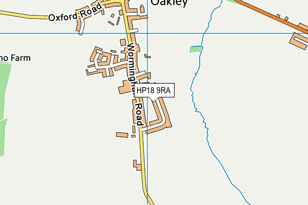 HP18 9RA map - OS VectorMap District (Ordnance Survey) HP18 9RA map - OS VectorMap District (Ordnance Survey)