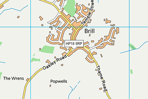 HP18 9RP map - OS VectorMap District (Ordnance Survey) HP18 9RP map - OS VectorMap District (Ordnance Survey)