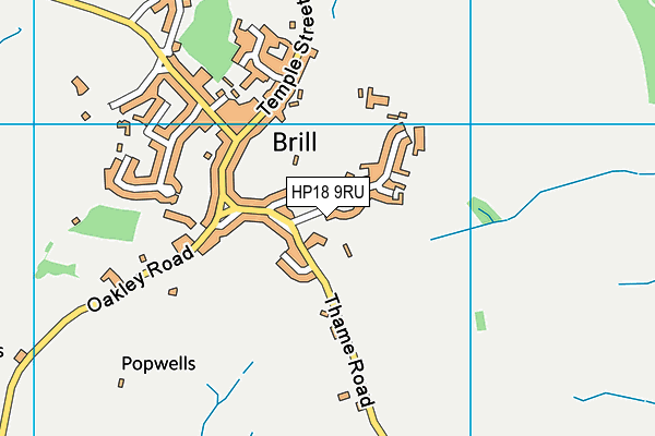 HP18 9RU map - OS VectorMap District (Ordnance Survey) HP18 9RU map - OS VectorMap District (Ordnance Survey)