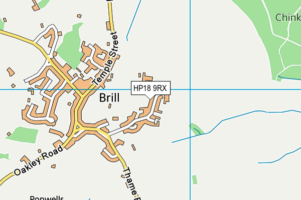 HP18 9RX map - OS VectorMap District (Ordnance Survey) HP18 9RX map - OS VectorMap District (Ordnance Survey)