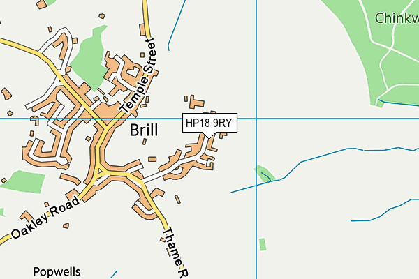 HP18 9RY map - OS VectorMap District (Ordnance Survey) HP18 9RY map - OS VectorMap District (Ordnance Survey)