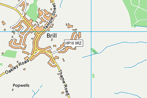 HP18 9RZ map - OS VectorMap District (Ordnance Survey) HP18 9RZ map - OS VectorMap District (Ordnance Survey)