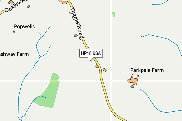 HP18 9SA map - OS VectorMap District (Ordnance Survey) HP18 9SA map - OS VectorMap District (Ordnance Survey)