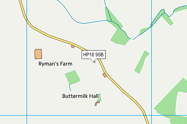 HP18 9SB map - OS VectorMap District (Ordnance Survey) HP18 9SB map - OS VectorMap District (Ordnance Survey)