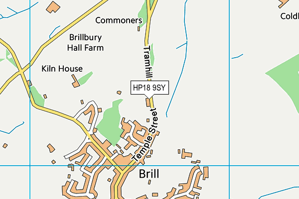 HP18 9SY map - OS VectorMap District (Ordnance Survey) HP18 9SY map - OS VectorMap District (Ordnance Survey)
