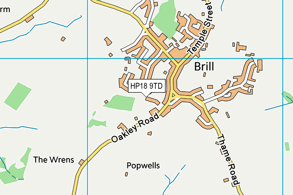 HP18 9TD map - OS VectorMap District (Ordnance Survey) HP18 9TD map - OS VectorMap District (Ordnance Survey)