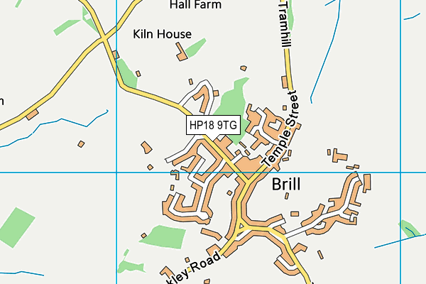 HP18 9TG map - OS VectorMap District (Ordnance Survey) HP18 9TG map - OS VectorMap District (Ordnance Survey)