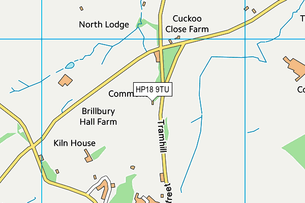 HP18 9TU map - OS VectorMap District (Ordnance Survey) HP18 9TU map - OS VectorMap District (Ordnance Survey)
