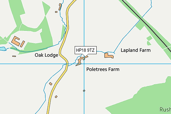 HP18 9TZ map - OS VectorMap District (Ordnance Survey) HP18 9TZ map - OS VectorMap District (Ordnance Survey)