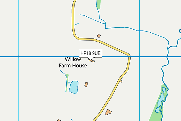HP18 9UE map - OS VectorMap District (Ordnance Survey) HP18 9UE map - OS VectorMap District (Ordnance Survey)