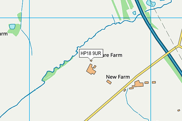 HP18 9UR map - OS VectorMap District (Ordnance Survey) HP18 9UR map - OS VectorMap District (Ordnance Survey)