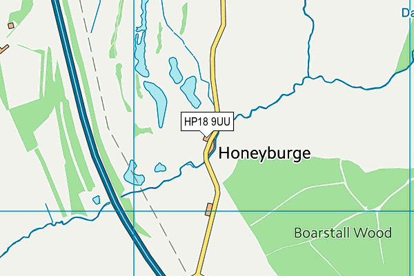 HP18 9UU map - OS VectorMap District (Ordnance Survey) HP18 9UU map - OS VectorMap District (Ordnance Survey)
