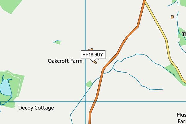 HP18 9UY map - OS VectorMap District (Ordnance Survey) HP18 9UY map - OS VectorMap District (Ordnance Survey)