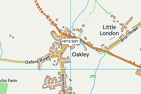 HP18 9WY map - OS VectorMap District (Ordnance Survey) HP18 9WY map - OS VectorMap District (Ordnance Survey)