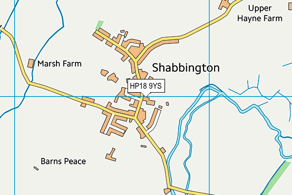 HP18 9YS map - OS VectorMap District (Ordnance Survey) HP18 9YS map - OS VectorMap District (Ordnance Survey)