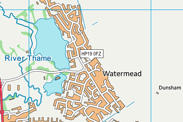 HP19 0FZ map - OS VectorMap District (Ordnance Survey) HP19 0FZ map - OS VectorMap District (Ordnance Survey)