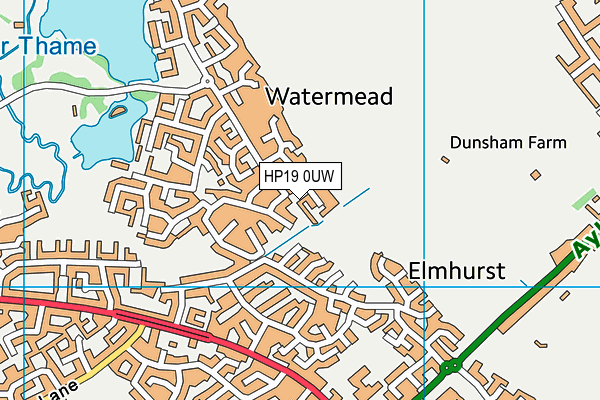 HP19 0UW map - OS VectorMap District (Ordnance Survey) HP19 0UW map - OS VectorMap District (Ordnance Survey)