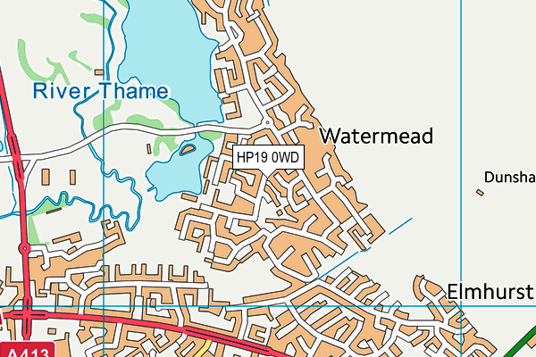 HP19 0WD map - OS VectorMap District (Ordnance Survey) HP19 0WD map - OS VectorMap District (Ordnance Survey)
