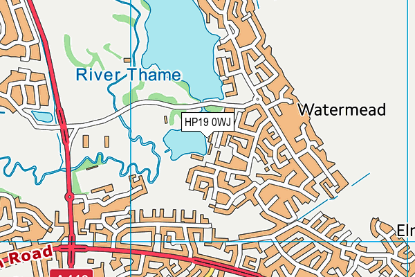 HP19 0WJ map - OS VectorMap District (Ordnance Survey) HP19 0WJ map - OS VectorMap District (Ordnance Survey)