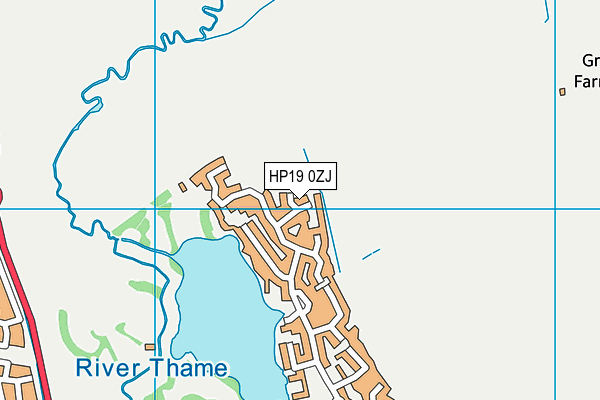 HP19 0ZJ map - OS VectorMap District (Ordnance Survey) HP19 0ZJ map - OS VectorMap District (Ordnance Survey)
