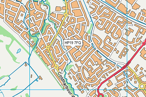HP19 7FQ map - OS VectorMap District (Ordnance Survey) HP19 7FQ map - OS VectorMap District (Ordnance Survey)
